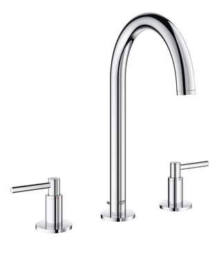 GROHE Atrio New Classic togrebs håndvaskarmatur, 166 mm tud, m/bv, krom