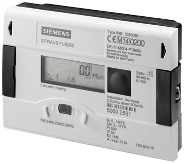 SITRANS FUE950 beregner til energimåling. IP54 vægmonteringsskabe., 7ME3480-2CA50-2BK0