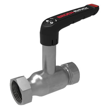 BROEN Ballofix® Full Flow kugleventil forzinket muffe/omløber 1"" x 114"" høj