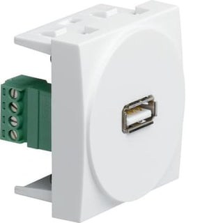 multimedieudtag USB modul 45x45mm hvid