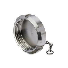 Blindomløber m/kæde 304 DS ø101,6