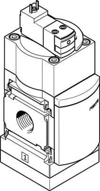 Festo Softstart- og afluftningsventil MS6-SV-1/2-C-10V24-S