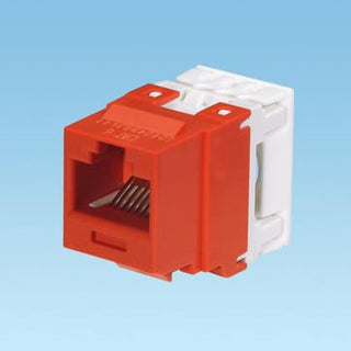 Modular jack Kat.6 UTP NetKey rød