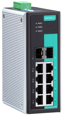 Moxa 8-port Unmanaged Gigabit Ethernet switch 10/100M SFP Fiber modul EDS-G308-2SFP