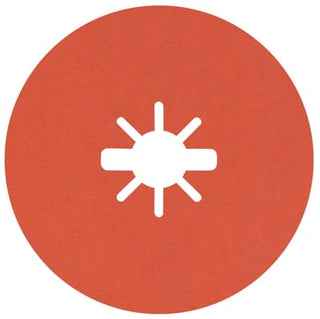 Fiberrondel 125X22 4582 80+ Stål/INOX