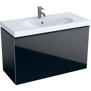 Geberit Acanto vaskeskab 890x535x416mm 1skuffe sort spånplade lak