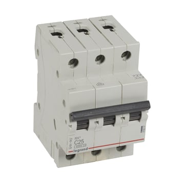 RX3 MCB automatsikring C25 3pol 3M 6000A