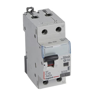 DX3 RCBO kombiafbryder C10 1pol+N 30mA type-A 2M 6000/6KA