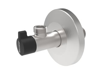 Broen Ballofix® rustfri vinkelventil 12"" x 38"" med greb og roset