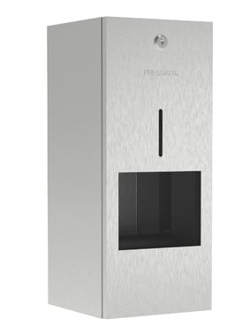 Pressalit Public Premium toiletpapirholder t/1 rulle toiletpapir + 1 reserverulle børstet stål