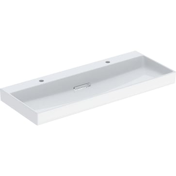 Geberit ONE håndvask 120 x 48 cm u/hanehul, hvid/KeraTect, blank hvid