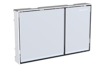 Geberit Omega60 betjeningsplade, sort glas