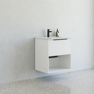 Dansani Mido møbelpakke 61 cm 1 sk m/hylde, glat, hvid mat