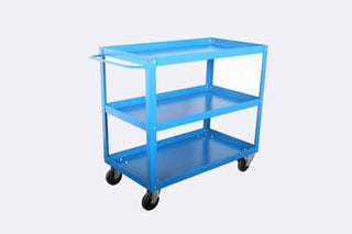 Blika lagervogn med 3 hylder RAL 5017