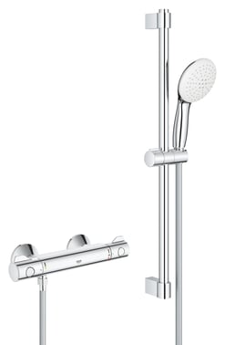 GROHE GRT 800 term + brusestangsæt 600 mm, krom