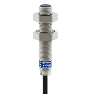Induktiv aftaster M8 PNP 1NO+1NC SN=2,5mm 2m-ledning