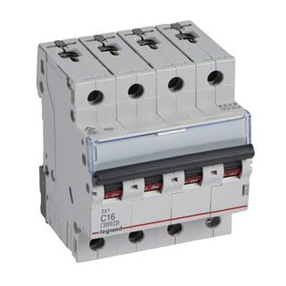 TX3 MCB automatsikring C16 4pol 4M 6000/6KA