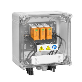 PV Combiner Box, 1100 V, 1 MPP, 2 Inputs / 1 Output per MPP, overspændingsbeskyttelse I / II, MC4-Ev