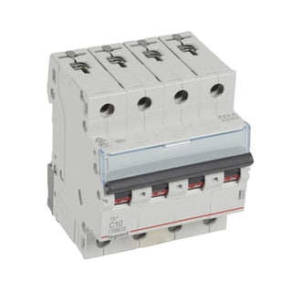 TX3 MCB automatsikring C10 4pol 4M 6000/6KA