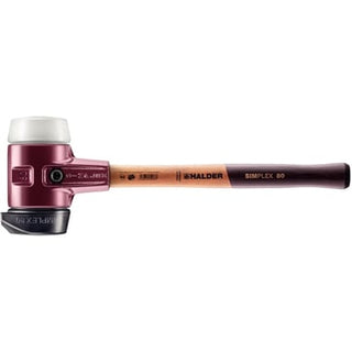Halder Simplex Bolchehammer Gummiblanding med fod/Superplastik Støbejern Ø80mm