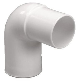 Purus vinkel 90° 32 mm hvid PP/TPE med spidsende