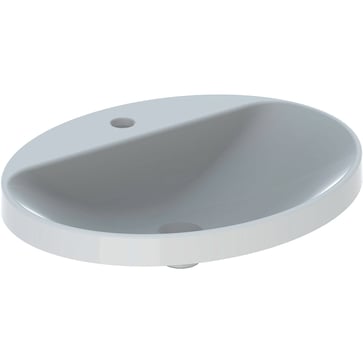 Geberit Variform håndvask 600x480x178mm nedf hvid porcelæn KeraTect