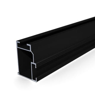Montage skinne sort 50x37x3300 mm