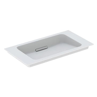 Geberit ONE håndvask 75 x 40 cm u/hanehul, hvid/KeraTect, blank hvid