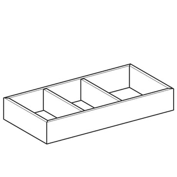 Geberit Variform skuffeindsats 150x62x373mm  spånplade