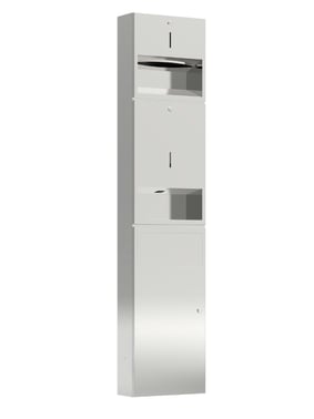 Pressalit Public Premium indbygningsmodul m/papirdispenser, sæbedispenser med sensor og affaldsspand