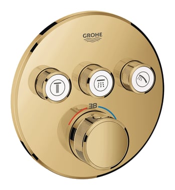 GROHE Grohtherm SmartControl termostat udv. del, rund 3SC, pol Cool Sunrise