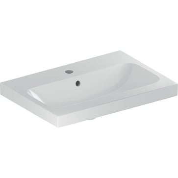 Geberit Icon LIGHT håndvask, 600 x 420 x 170 mm, hvid porcelæn