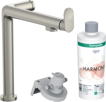 hansgrohe Aqittura M91 FilterSystem 240, 1jet, Starter Set, rf stål finish