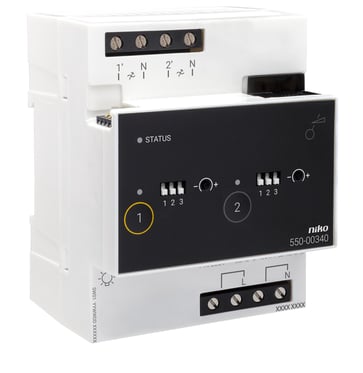 Universel dæmpermodul 2 × 400 W til Niko Home Control