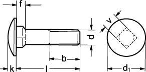 M10X25 SFA4 bræddebolt
