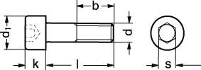 M 8X90  DIN 912 10.9 FZB cylinderhoved indv. 6-kt.