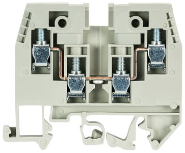 Rækkeklemme skrue WK 4/D2/2U/V0 grå