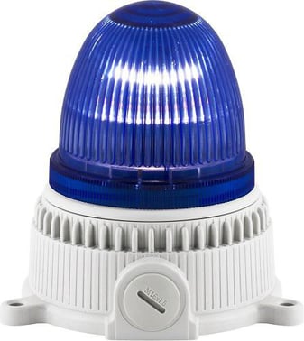 Blinklampe 240V AC Blå Ovolux, PG9X, 240