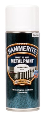 Hammerite Hammer Effekt Hvid Spray 400ml