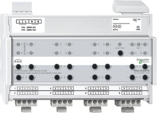 KNX Persienne modul DIN 8x10 med manuel betjening