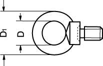 M 12  FZB DIN 580 øjebolt C15E