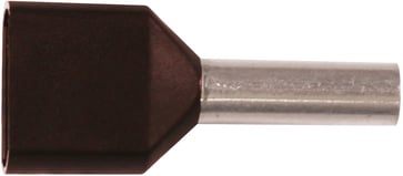 Isoleret TWIN-terminalrør A6-14ETW2, 2x6mm2 L14, Sort