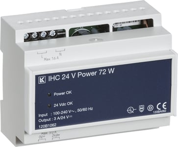 IHC Control 24VDC-72W strømforsyning LK