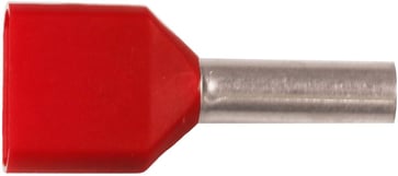 Isoleret TWIN-terminalrør A1,5-12ETW2, 2x1,5mm2 L12, Rød