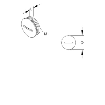 Blindprop M32 messing