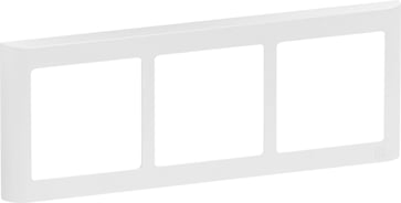 LK FUGA antibakteriel SOFT designramme 3 modul vandret, hvid