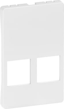 LK FUGA afdækning for Dataudtag for 2x Systimax RJ45, 1,5 modul, hvid