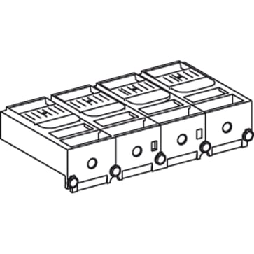 Kort klemmeafskærmning 4P t/NSX400-630 Un>500V