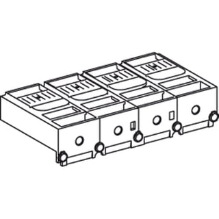 Kort klemmeafskærmning 4P t/NSX400-630 Un>500V