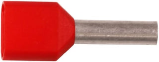 Isoleret TWIN-terminalrør A1-12ETT2, 2x1mm2 L12, Rød